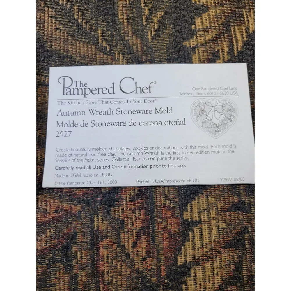 Pampered Chef Limited Edition 2003 Autumn Wreath- First in Seasons of the Heart